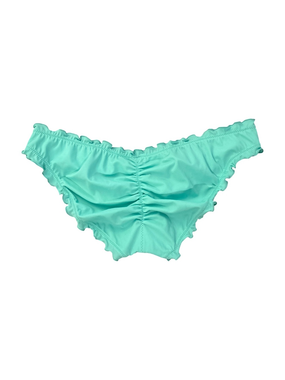 Victoria’s Secret swim Rutched cheeky bikini bottom in aqua turquoise color